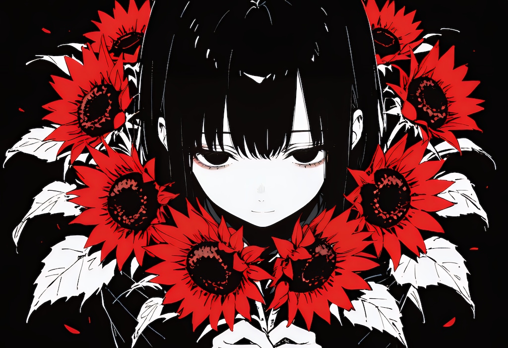 アカイヒマワリ