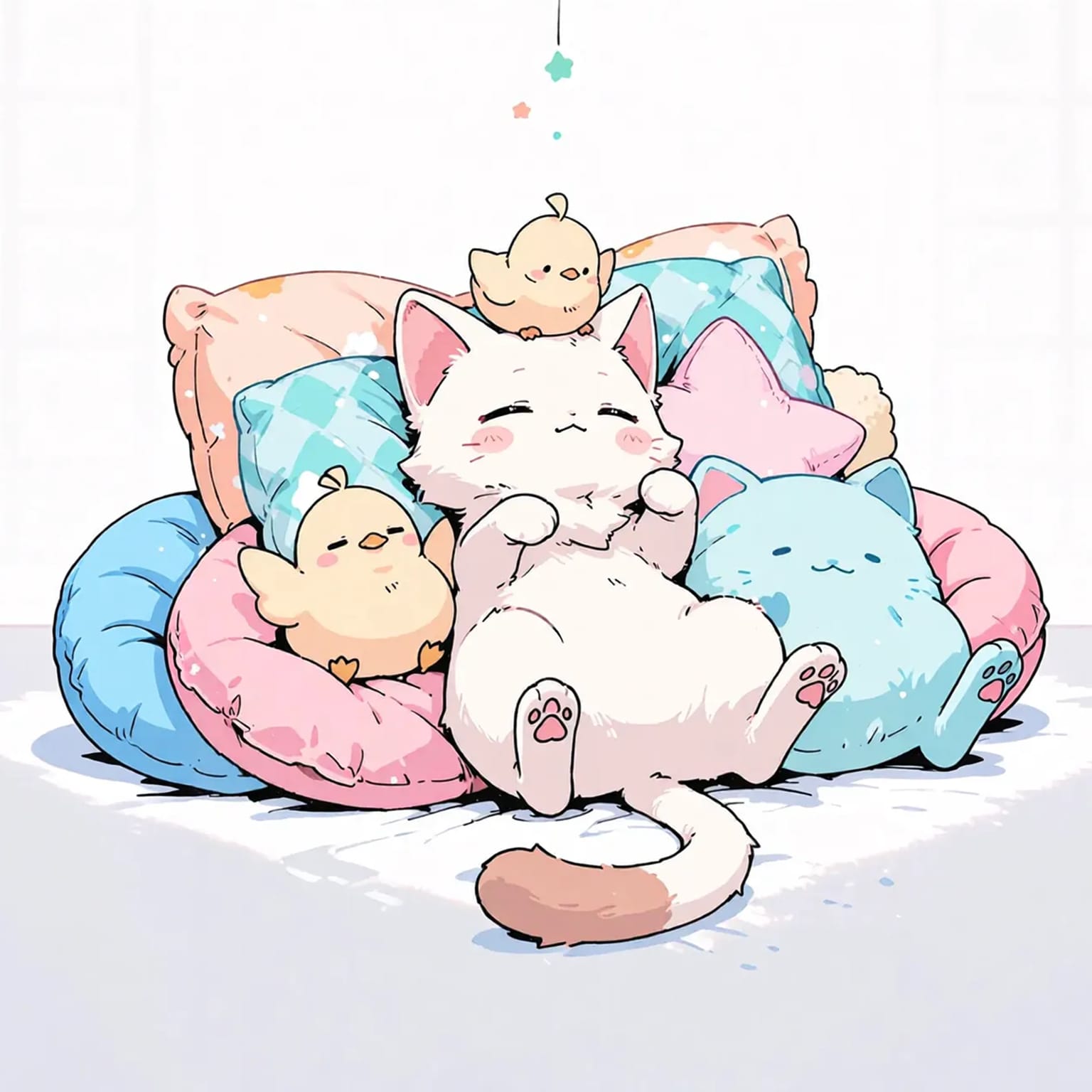 ピヨとネコ | の人気AIイラスト・グラビア