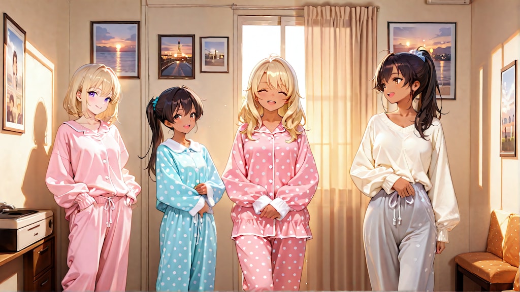 友達の家にお泊まり