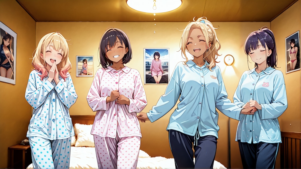 友達の家にお泊まり