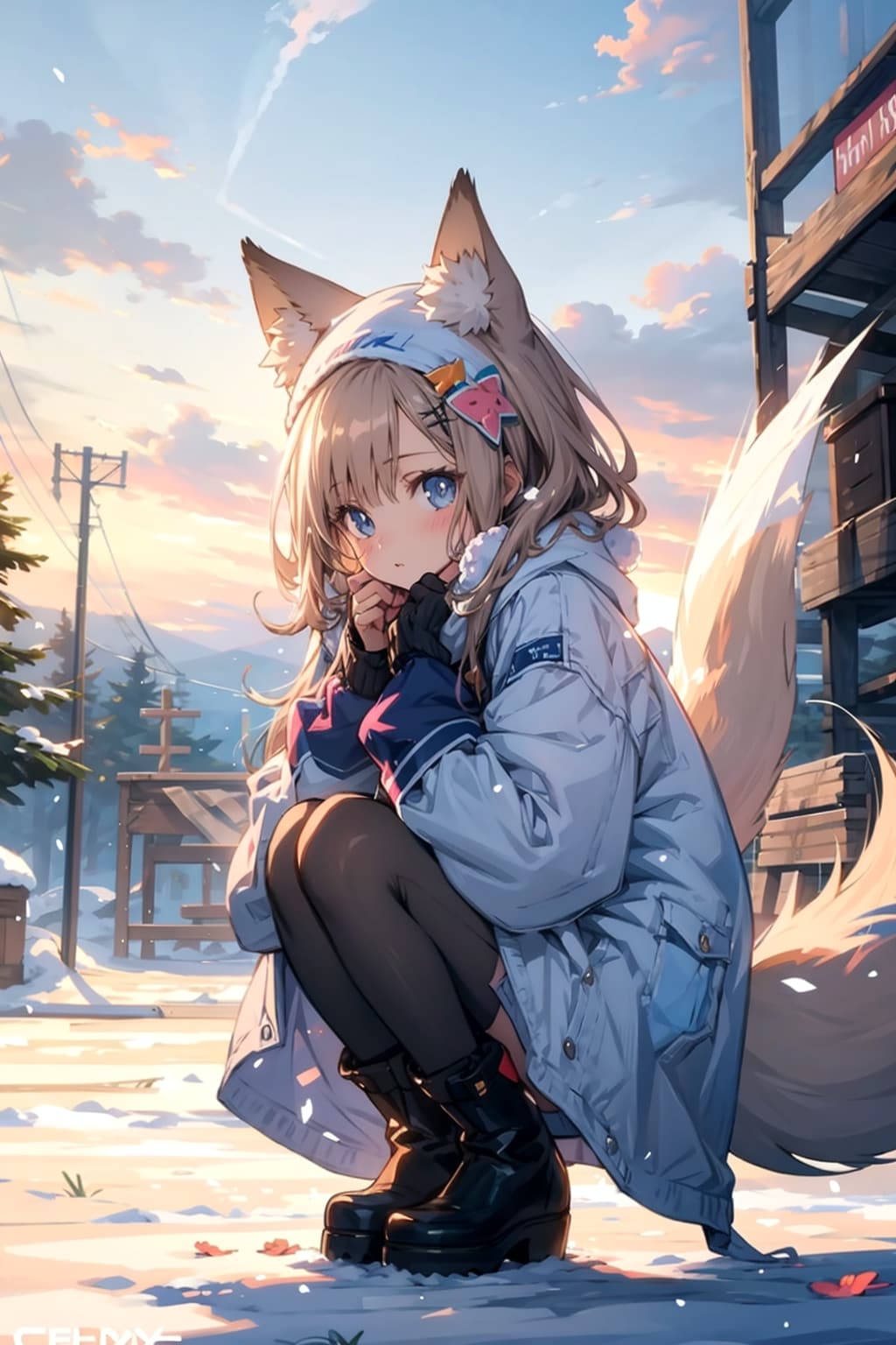 今日の狐耳娘 | の人気AIイラスト・グラビア