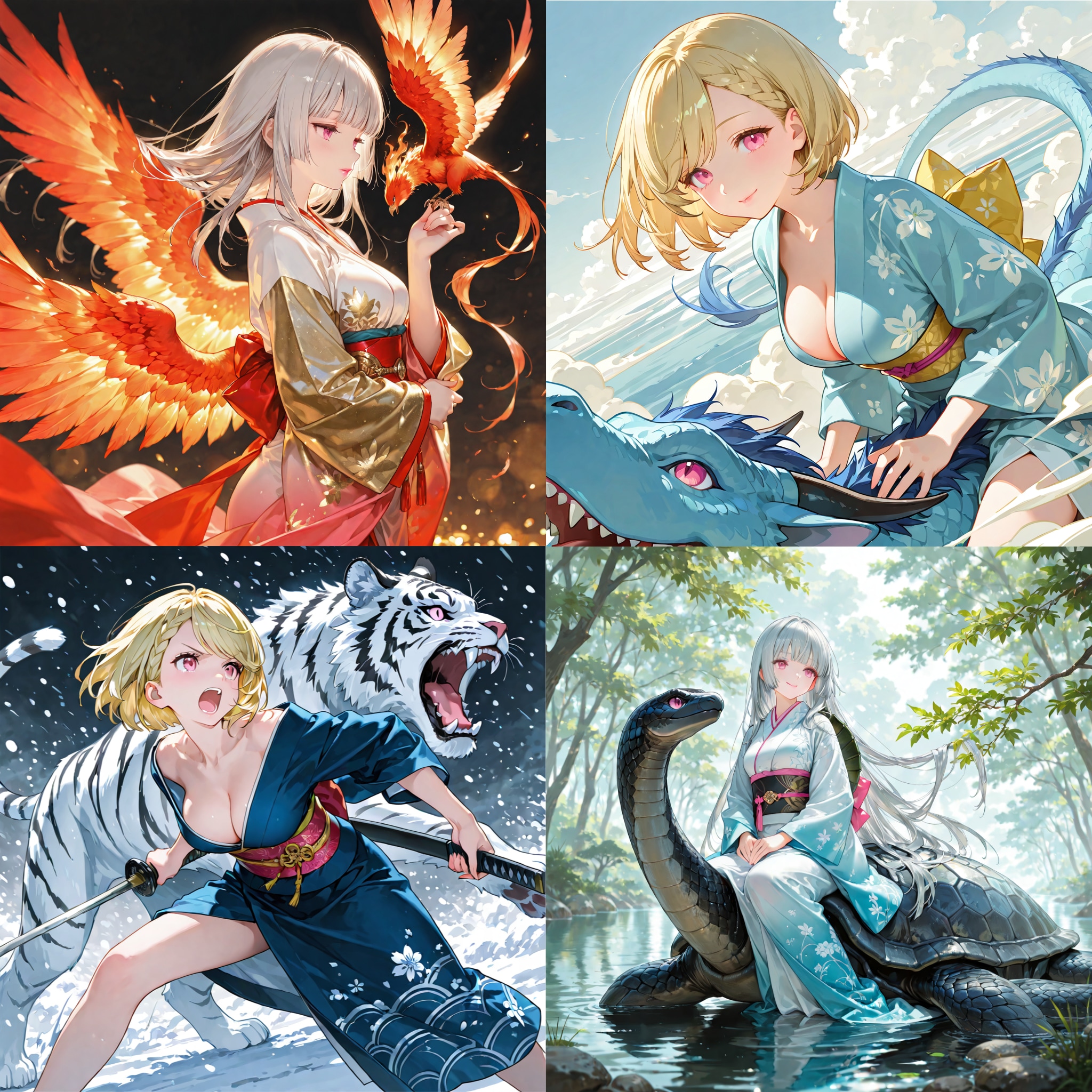 四神 | の人気AIイラスト・グラビア