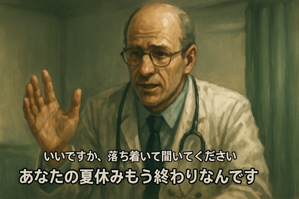 いいですか、落ち着いて聞いてください