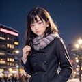 雪の中の制服 5枚目
