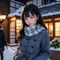 雪の中の制服 7枚目