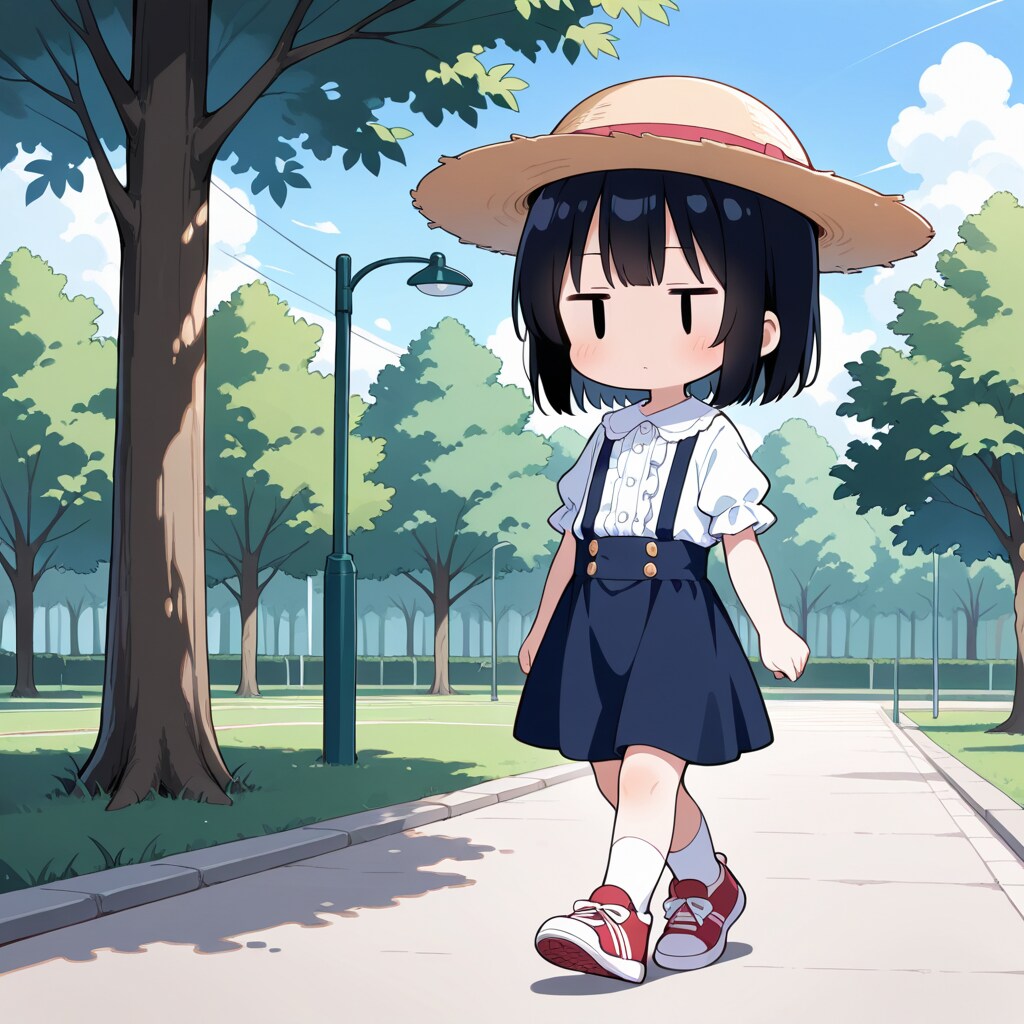 お散歩、茉莉ちゃん