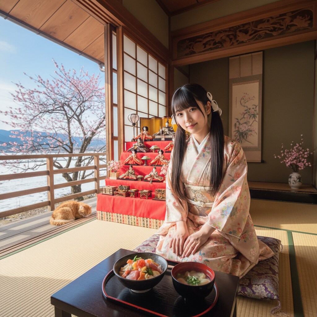 黒ツイさん。3月3日 #雛祭り #桃の節句