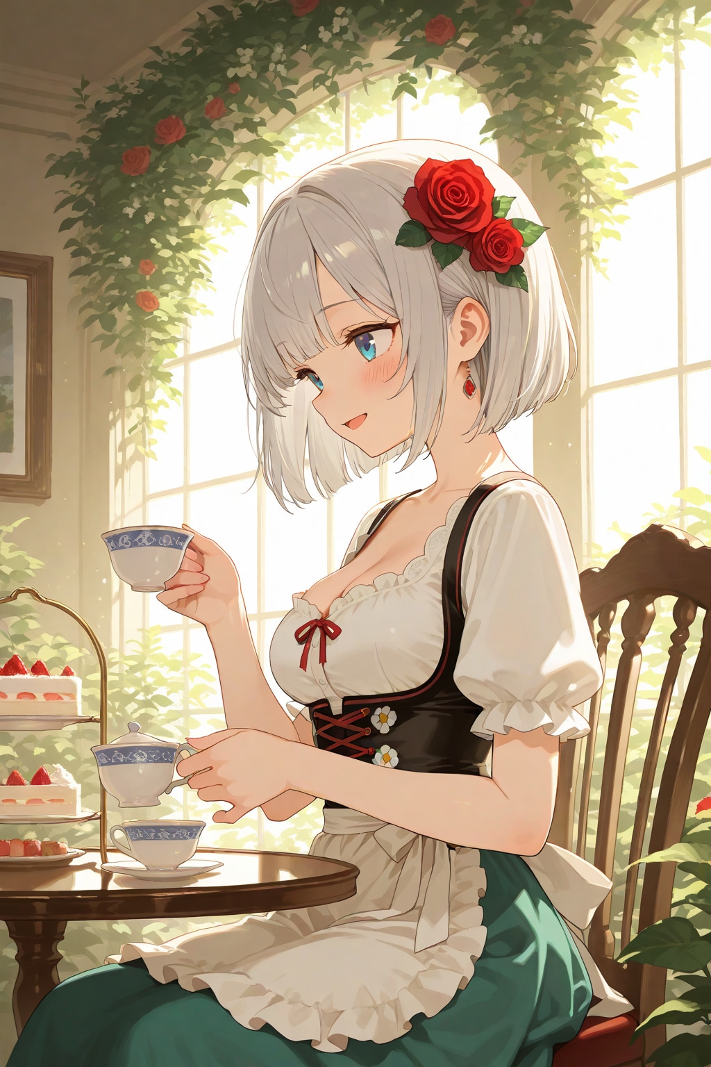 お茶がおいしいです