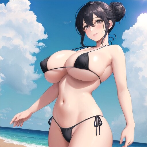 夏も終わっても水着美女