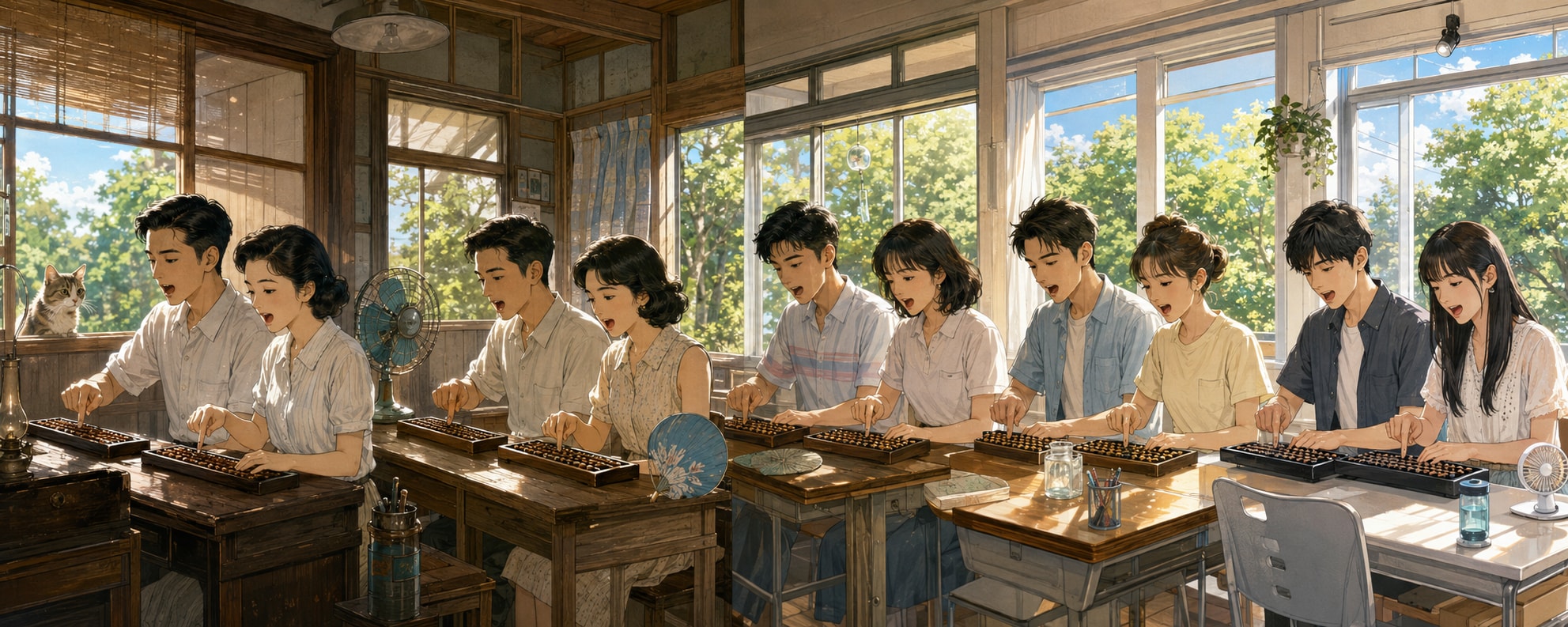 そろばん教室～時代の変遷