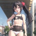 泣いてる貧乳少女 4枚目