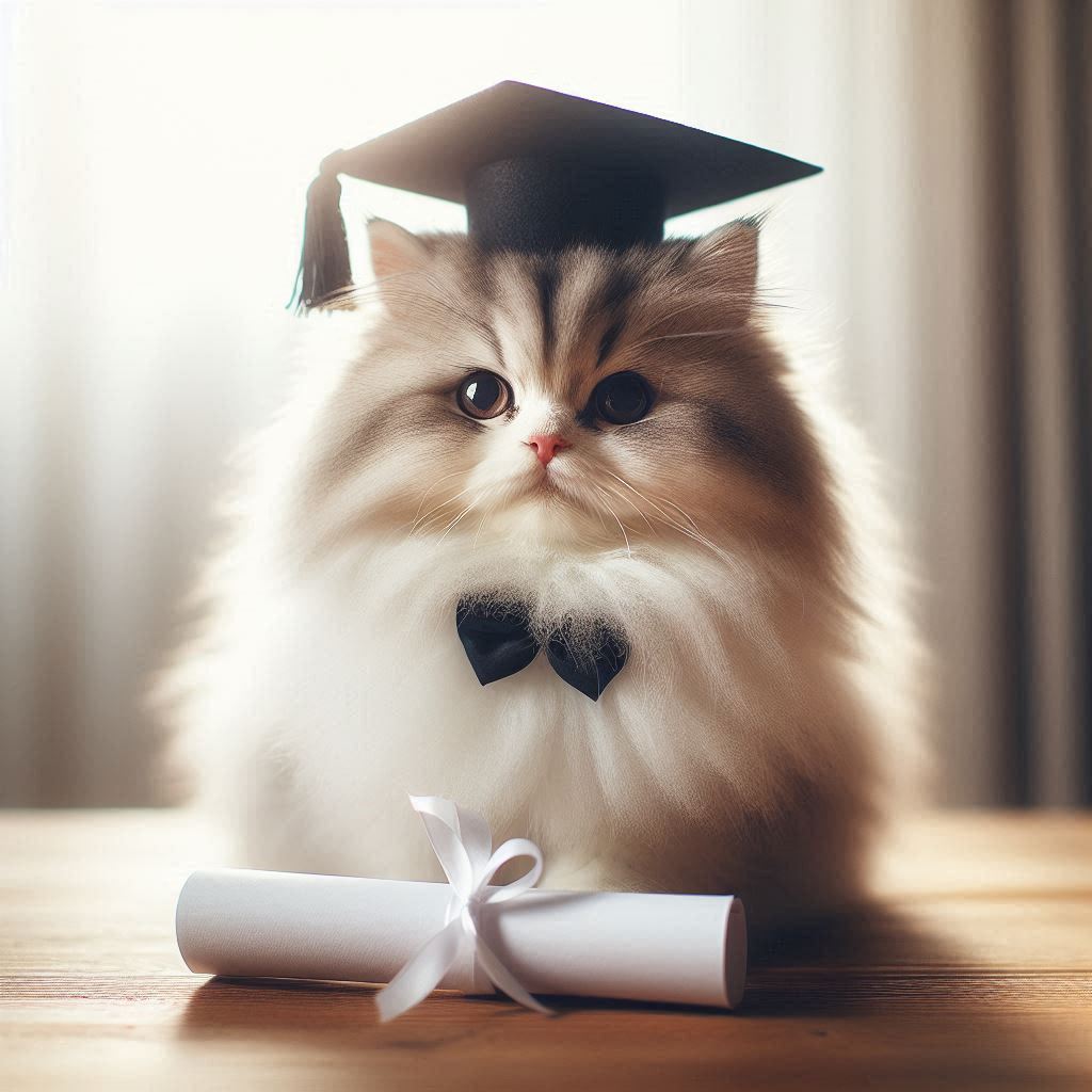 卒業する猫 | の人気AIイラスト・グラビア