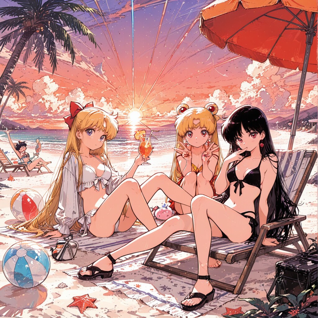 れい♡うさぎ♡みなこ♡夏休みの終わりに　②