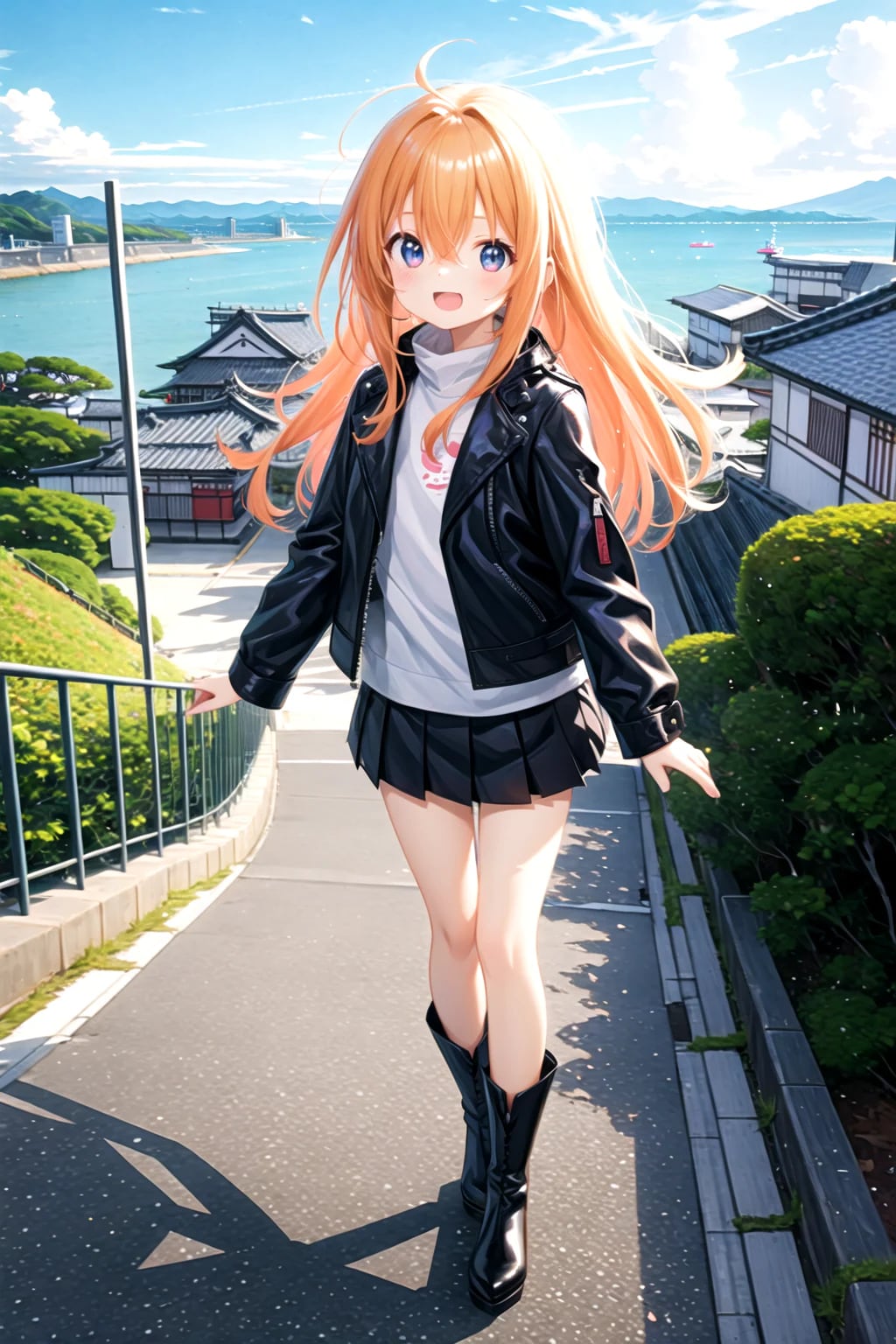 ららちゃん　浜辺の町