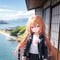 ららちゃん　浜辺の町 2枚目
