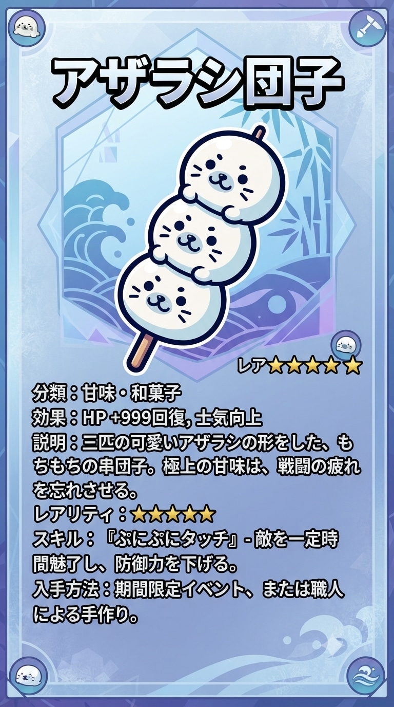 レアアイテム アザラシ団子