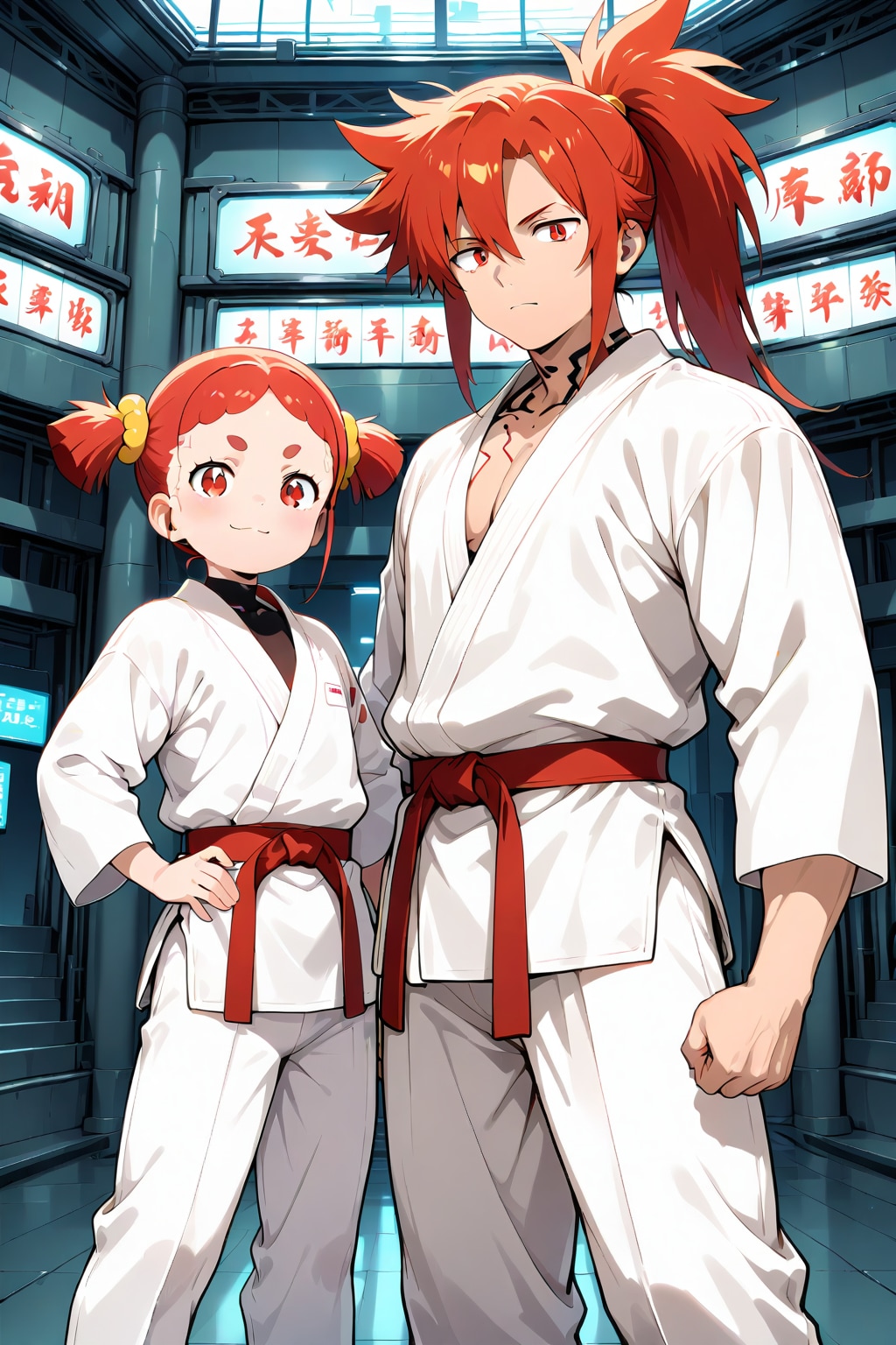 赤ぽに親子？