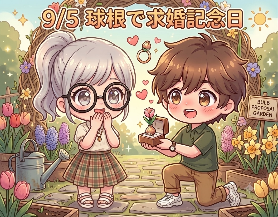 今日は「球根で求婚記念日」でもあります | の人気AIイラスト・グラビア