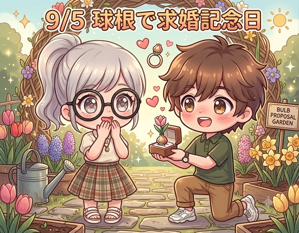 今日は「球根で求婚記念日」でもあります