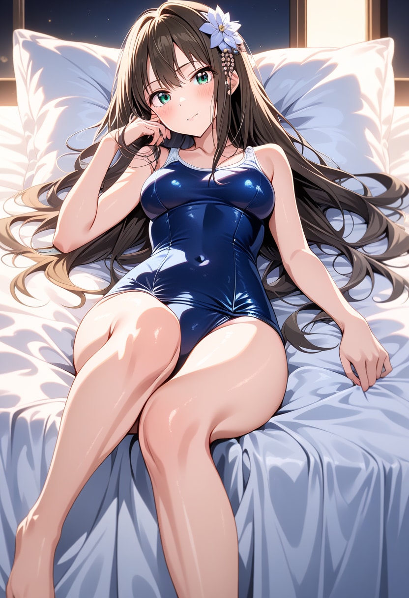 しぶりん、スクール水着