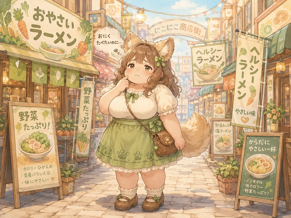 おやさいラーメン屋ばっかりの商店街