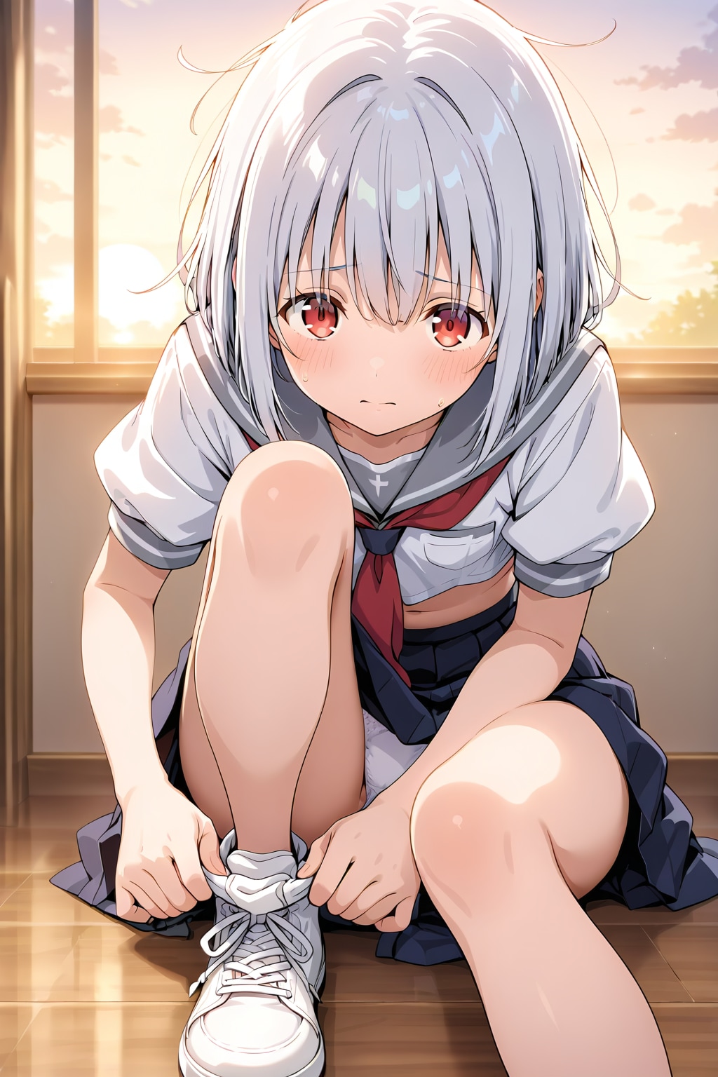 上手に履けないの・・・。