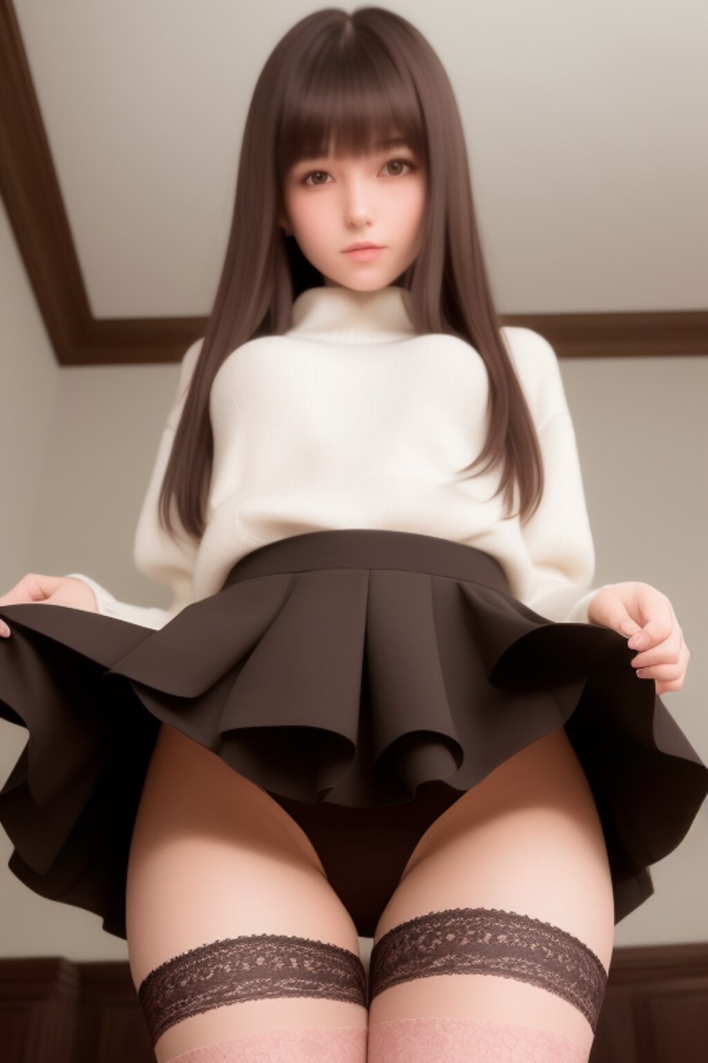 from below