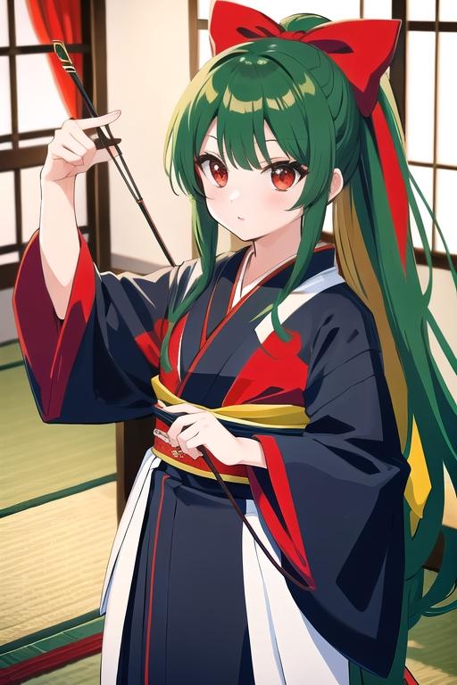 和室と和服の少女 | の人気AIイラスト・グラビア