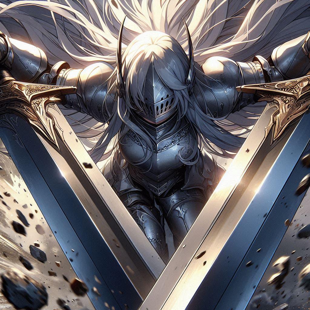 銀髪の女騎士４ | の人気AIイラスト・グラビア