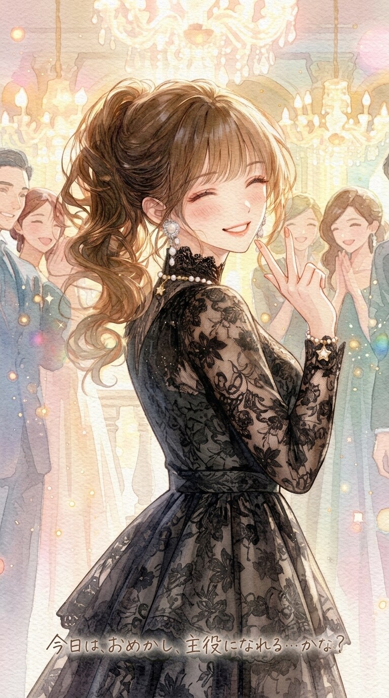 おめかしの黒。 | の人気AIイラスト・グラビア