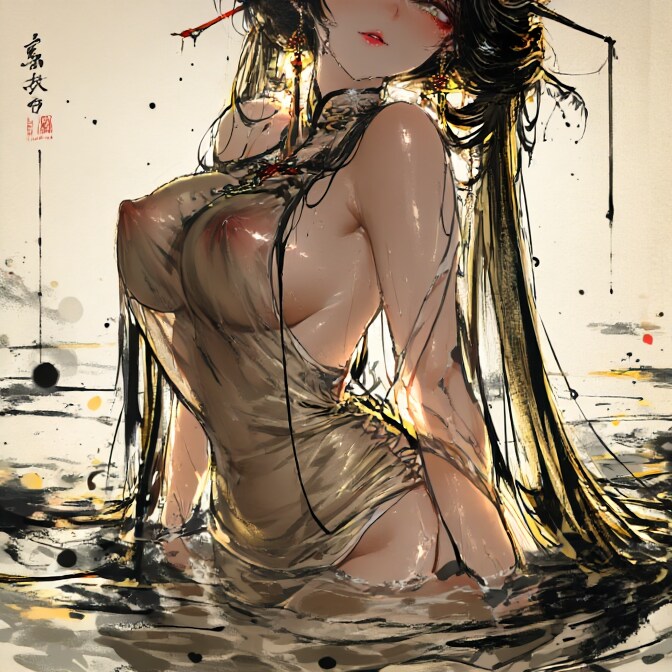 透き通ったサマードレス