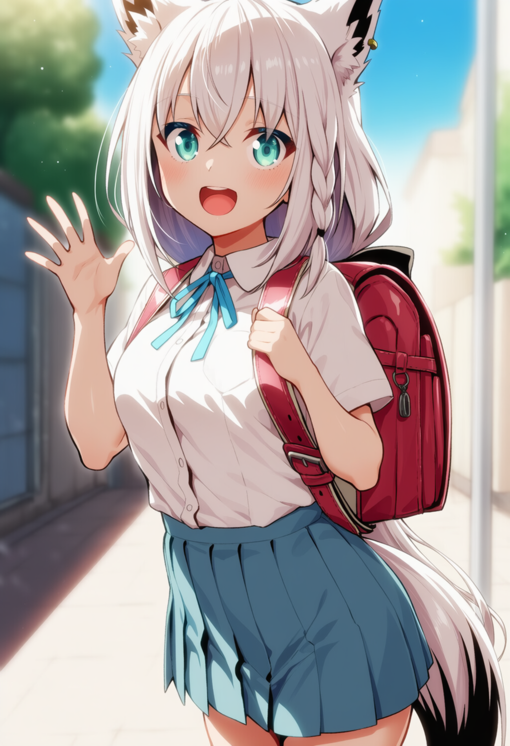 おはよー！（白上フブキ）