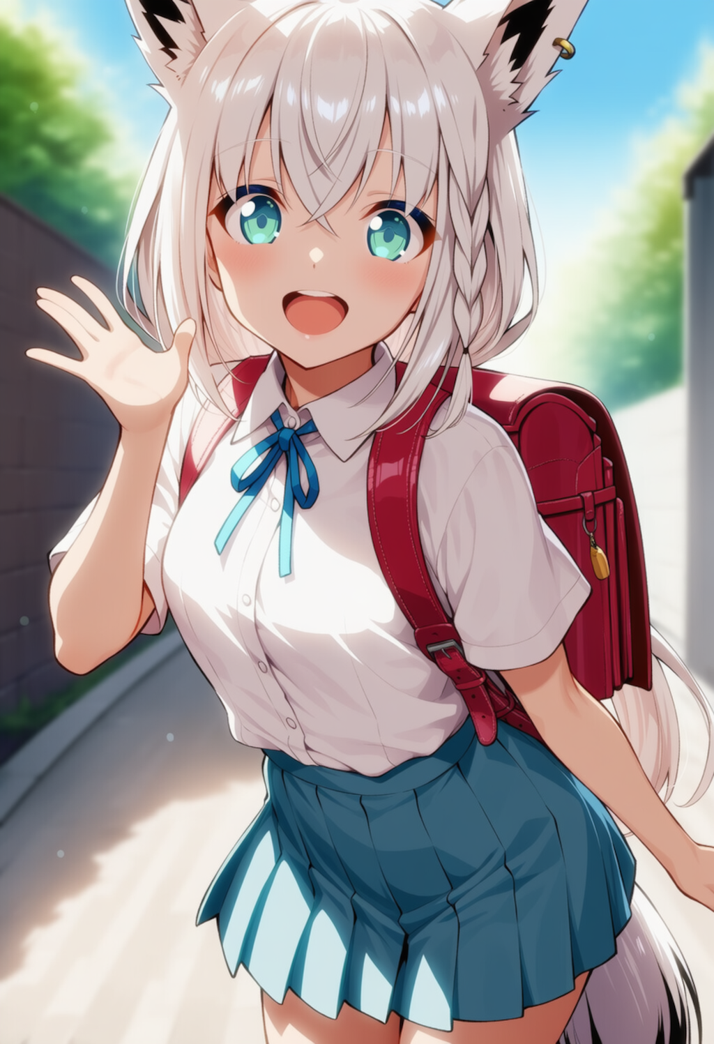 おはよー！（白上フブキ）