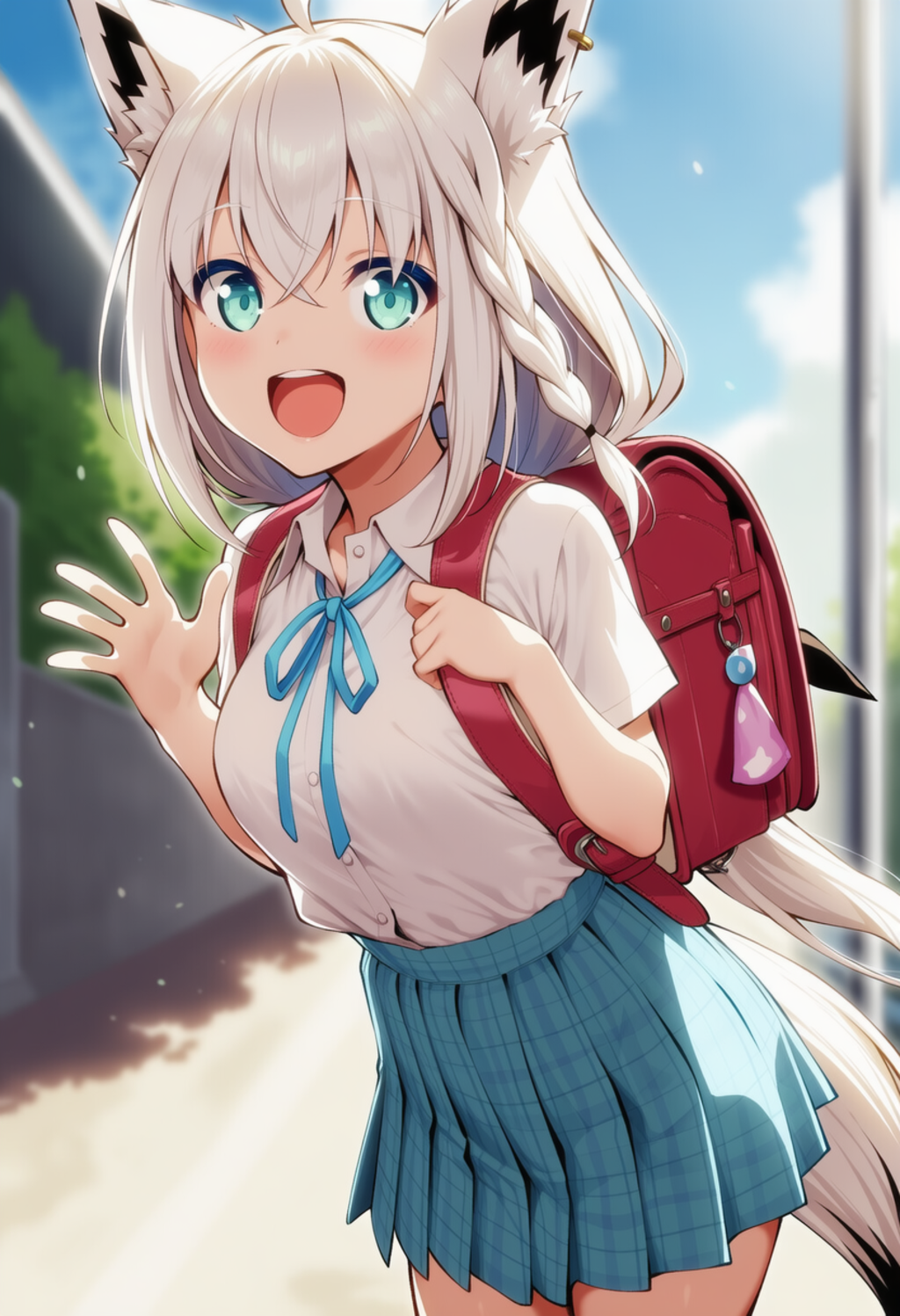 おはよー！（白上フブキ）