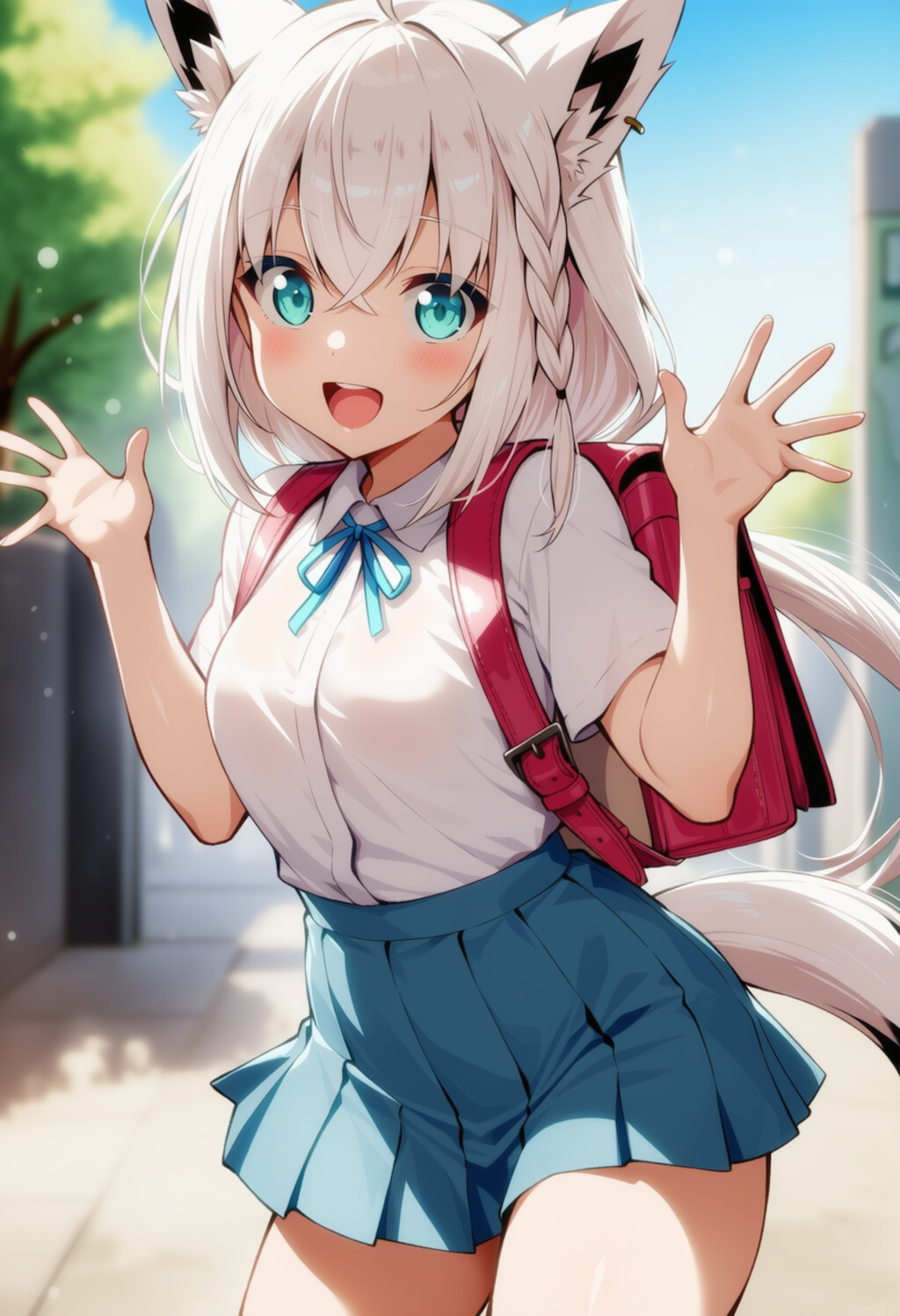 おはよー！（白上フブキ）