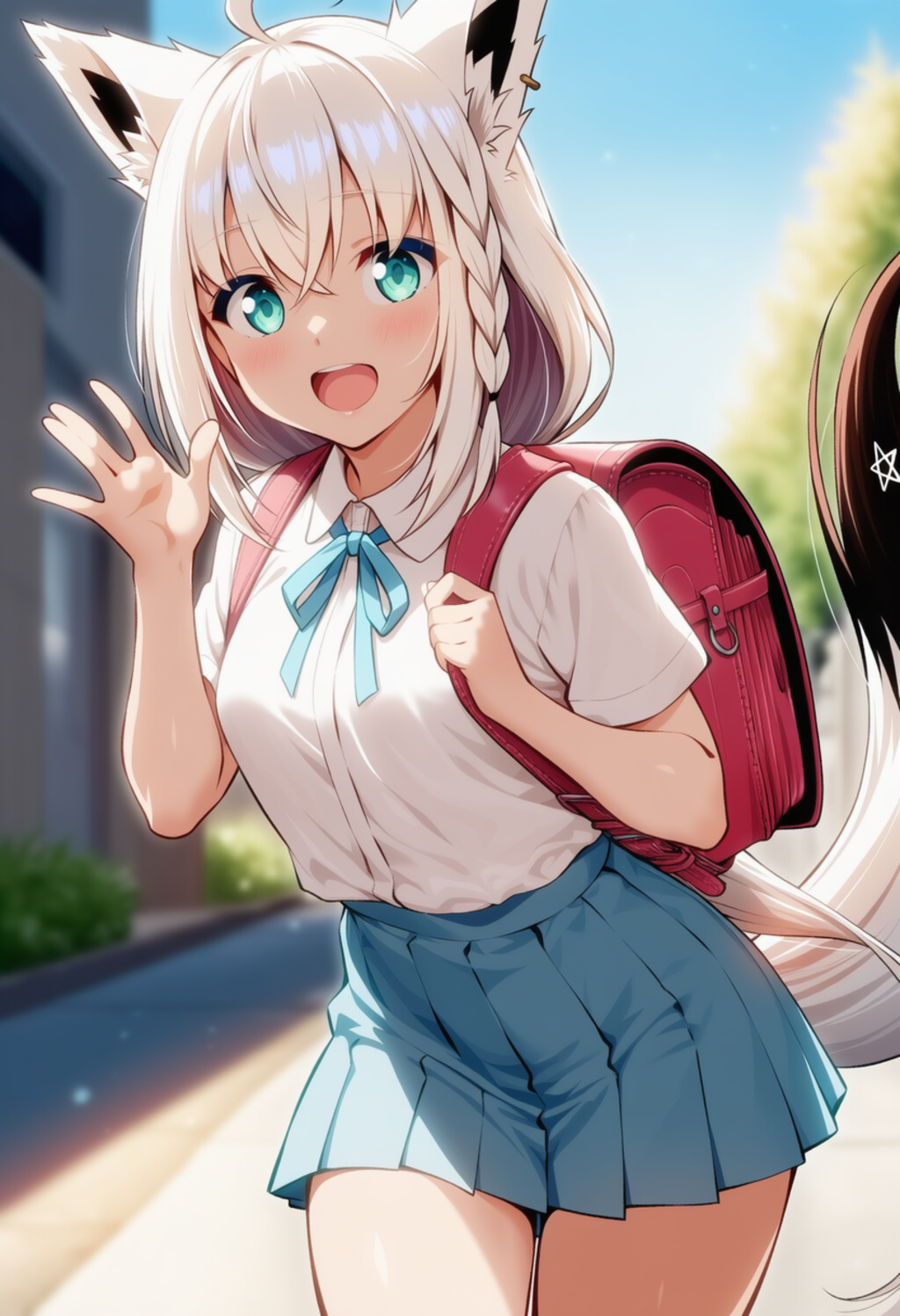 おはよー！（白上フブキ）