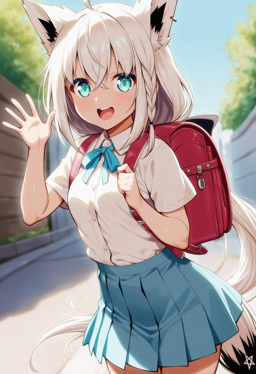 おはよー！（白上フブキ）