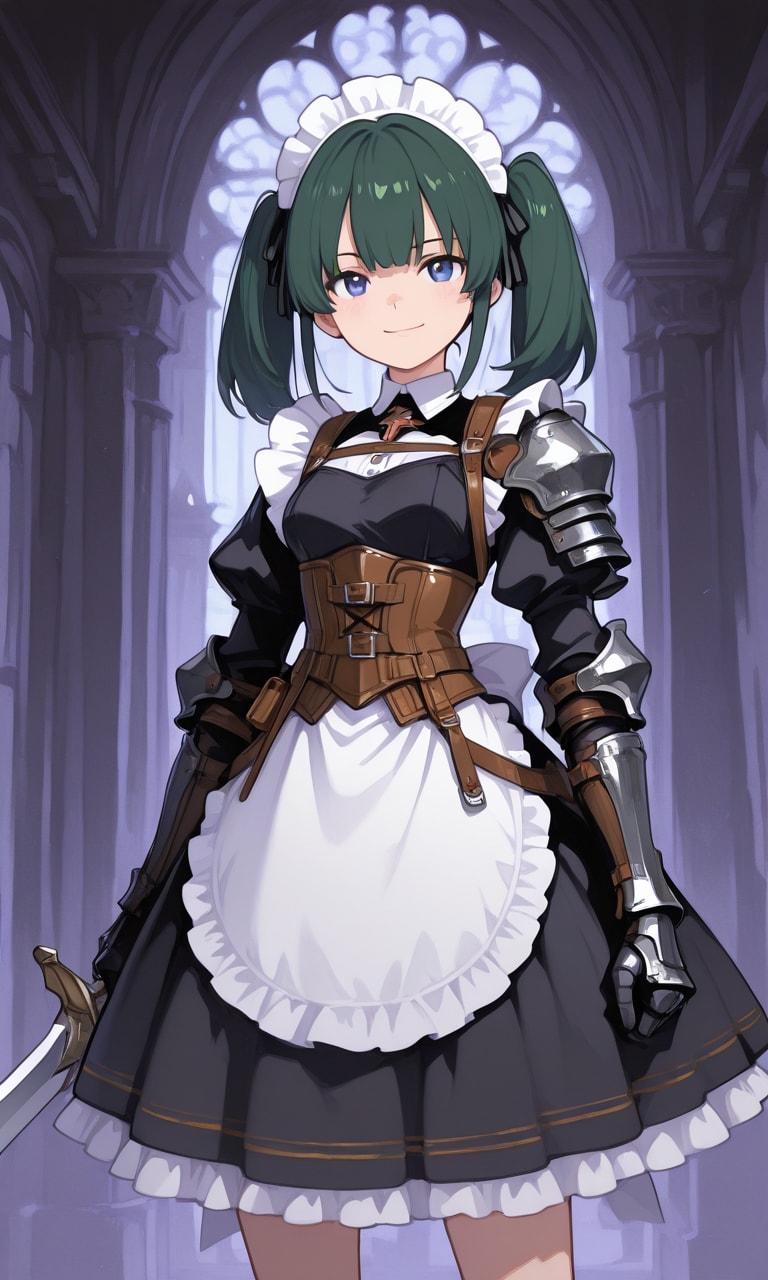 戦うメイドさん2 | の人気AIイラスト・グラビア