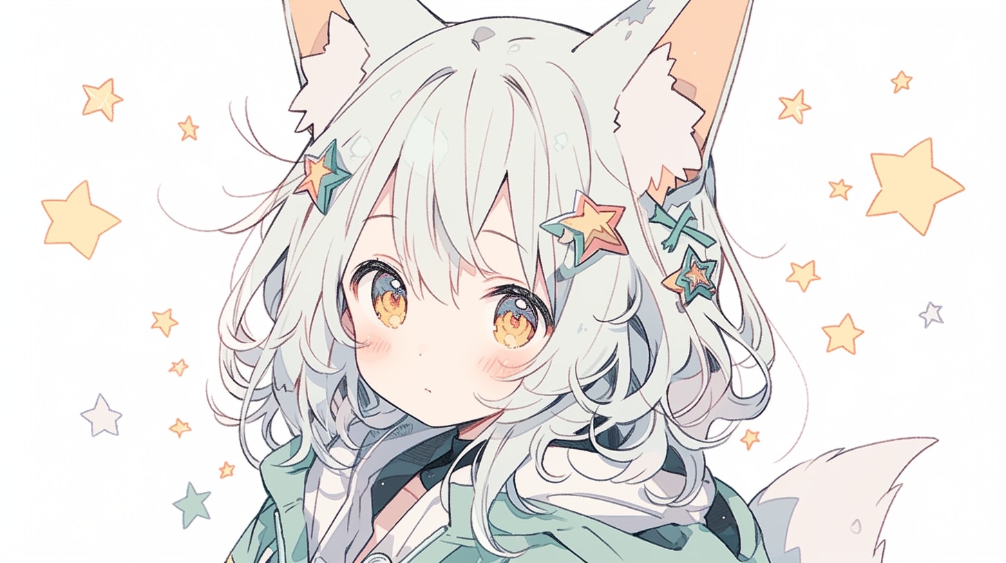 星降る夜の狐娘の願い | の人気AIイラスト・グラビア