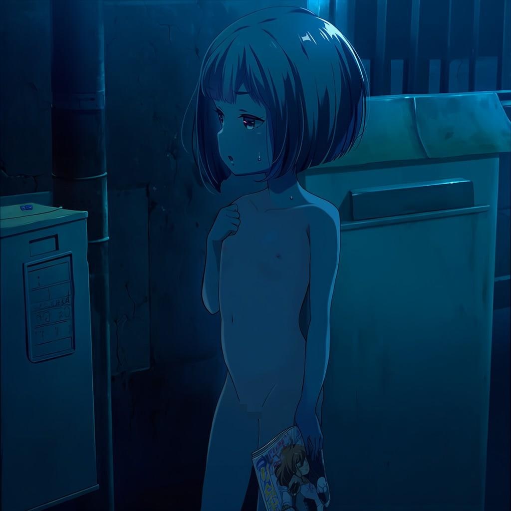 深夜に有害図書を捨てにくる女の子