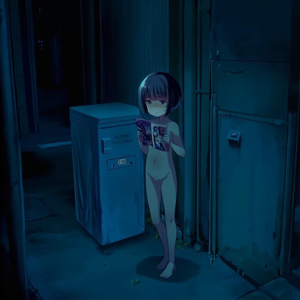 深夜に有害図書を捨てにくる女の子