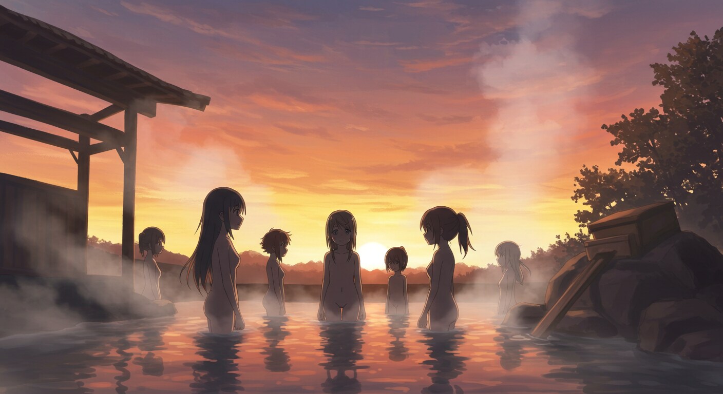 女湯のパノラマ