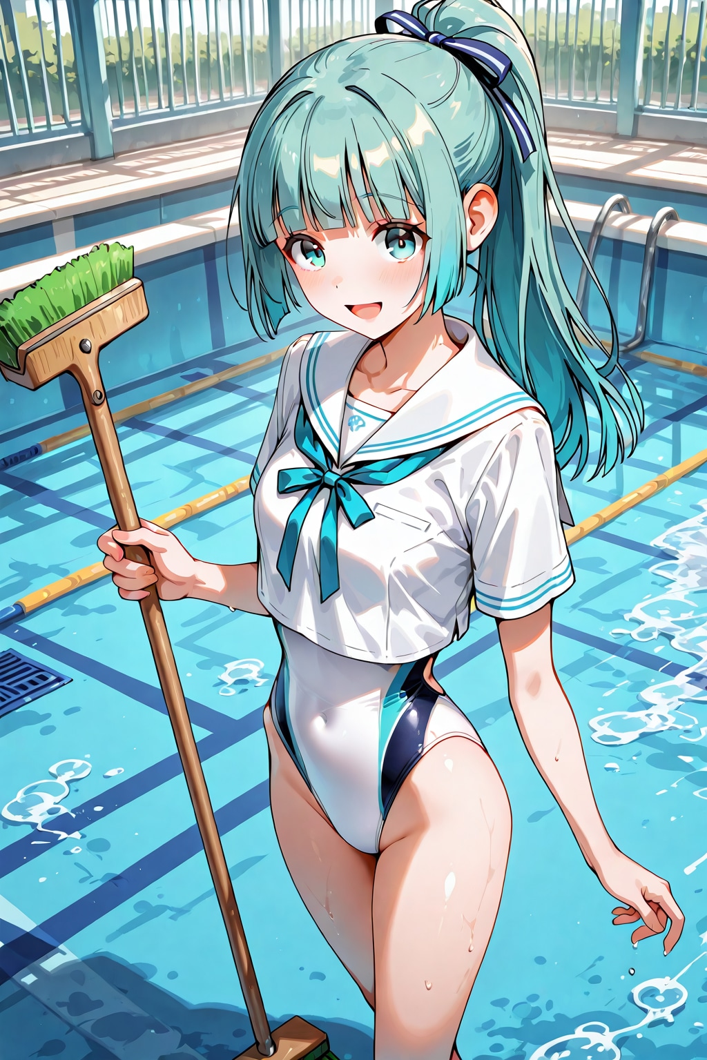 プール清掃