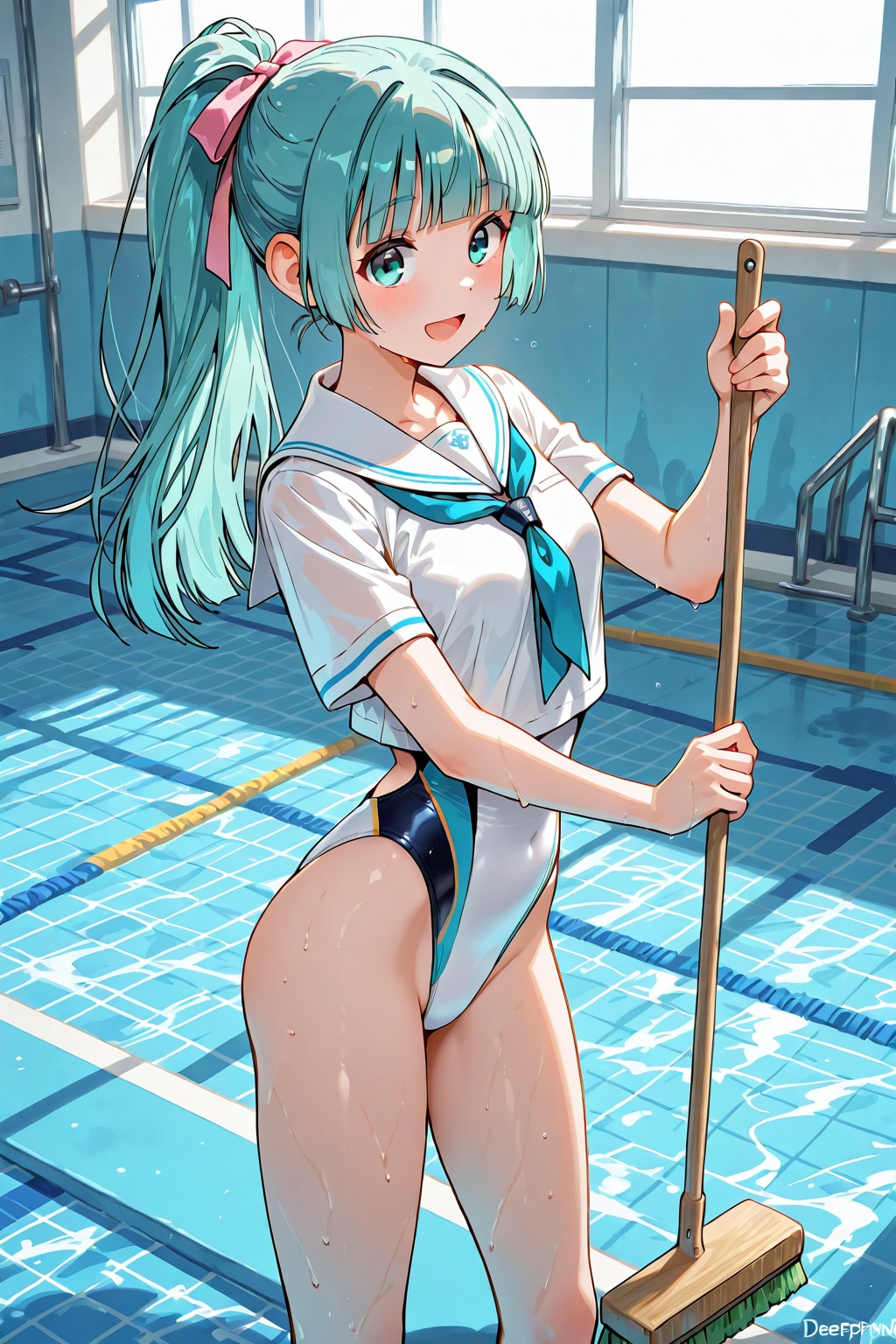 プール清掃