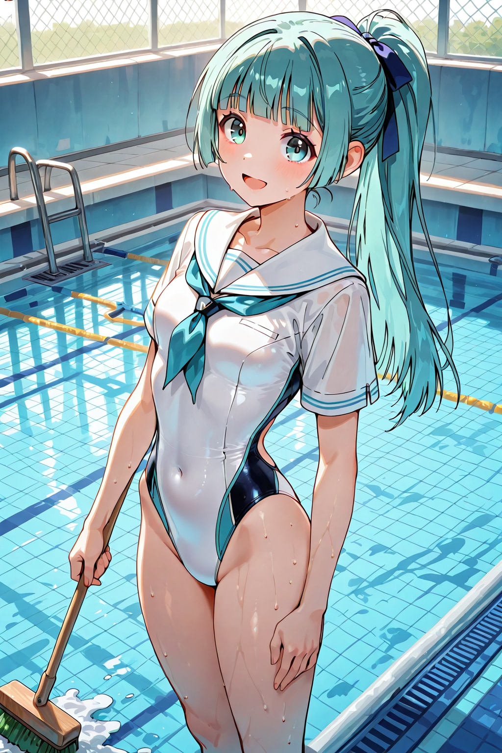 プール清掃