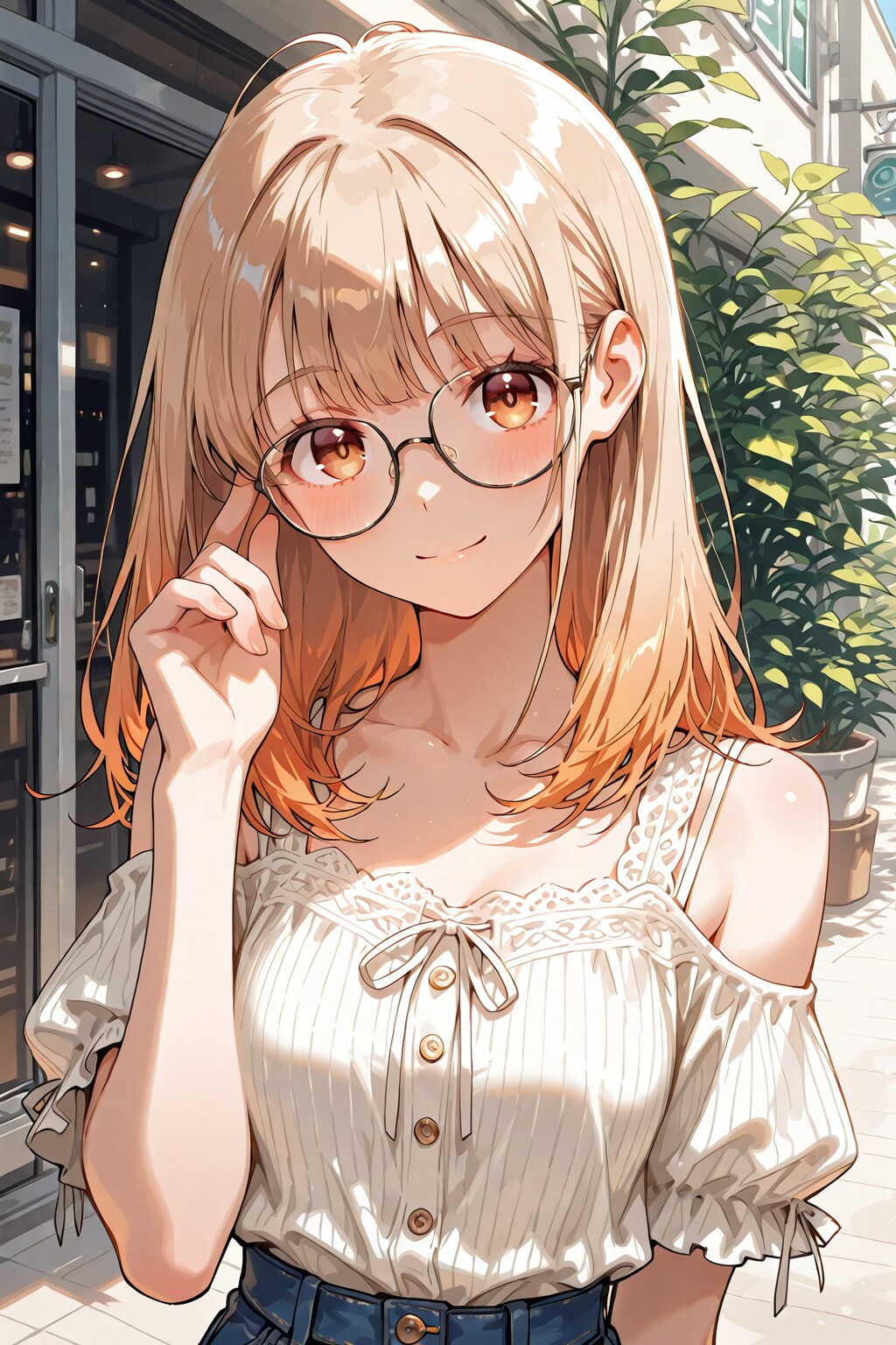 メガネ美少女
