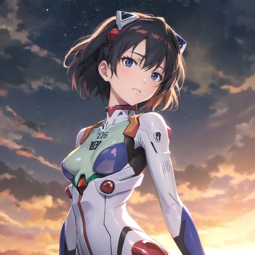 エヴァの服の女の子