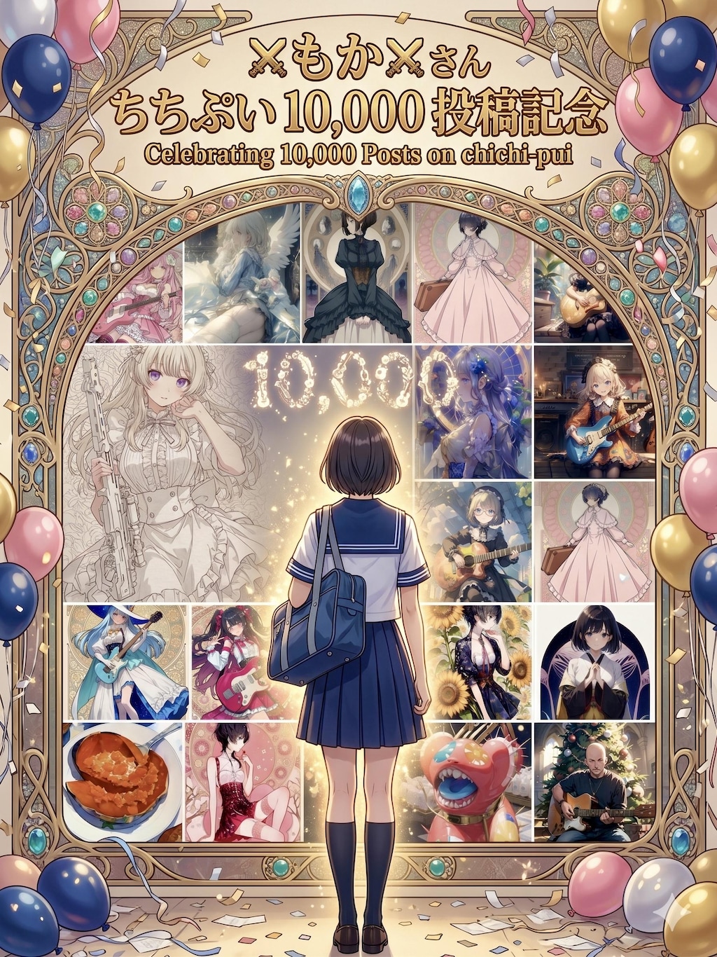 ✘もか✘さん10,000投稿おめでとうございます！