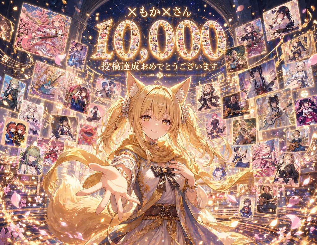 ✘もか✘さん10,000投稿おめでとうございます！