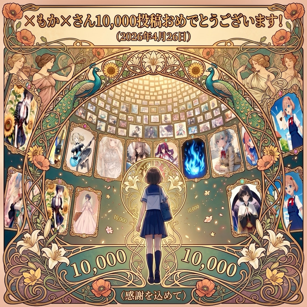 ✘もか✘さん10,000投稿おめでとうございます！